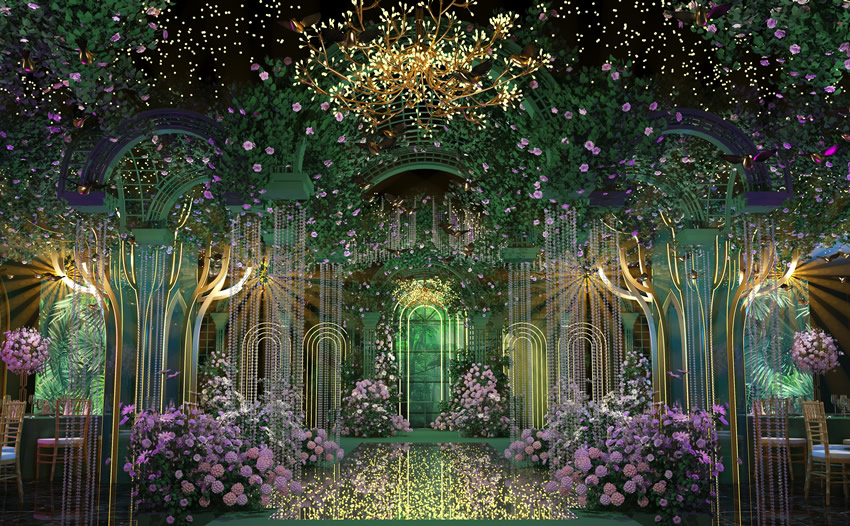 江油奇妙森林婚礼堂效果展示